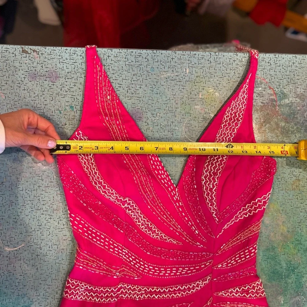 Y2K Beaded Barbie Pink Gown - Picture 10 of 16